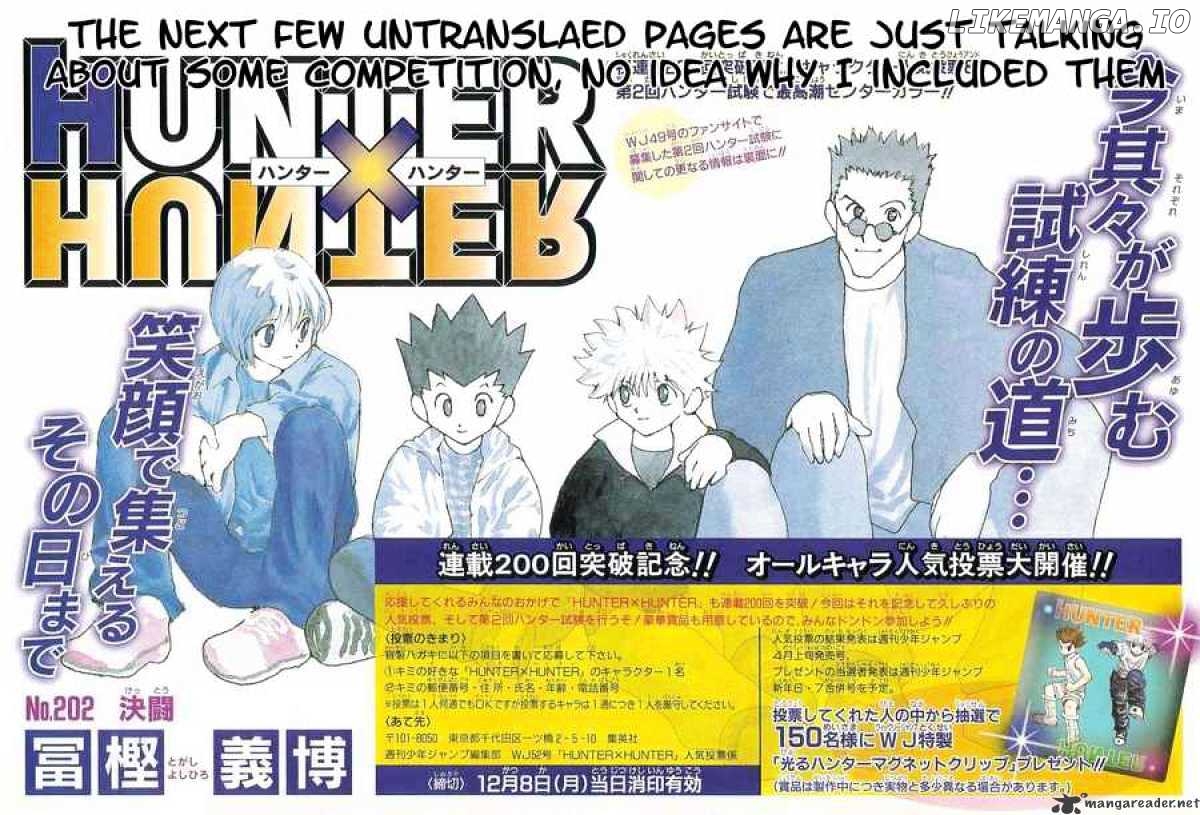 Hunter x Hunter, Chapter 202 image 02